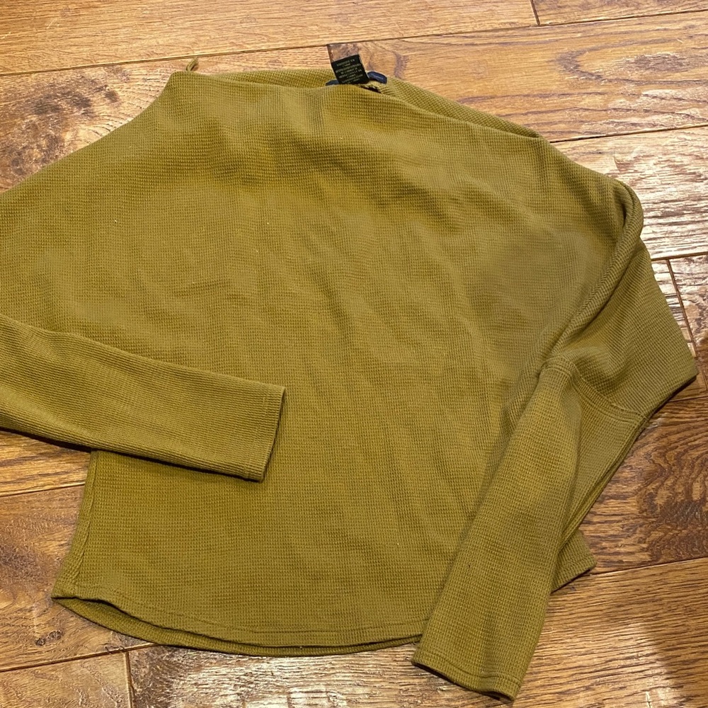 House of Harlow 1960 Olive Knit Crewneck Top